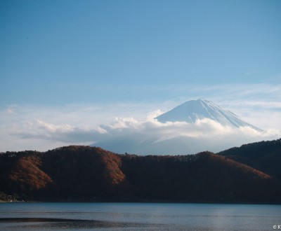View on Mount Fuji in the Chubu area in Japan
