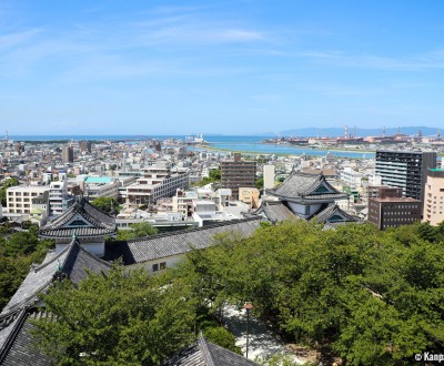 Wakayama City viewed from its castle