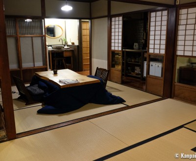 Machiya Cottage Karigane (Kyoto), Ground floor (living and dining room, kitchen bathroom)