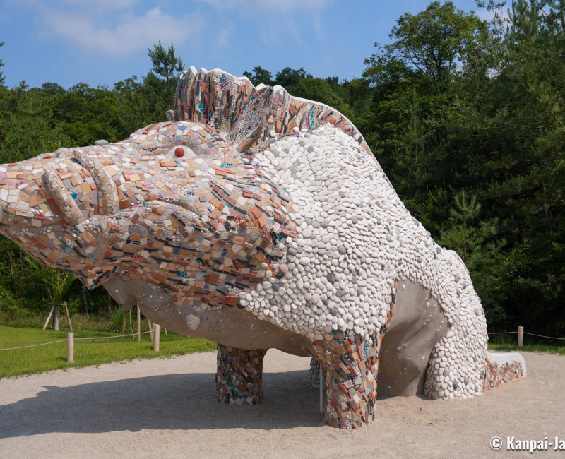 Ghibli Park (Nagoya), Statue of Lord Okkoto in Mononoke's Village