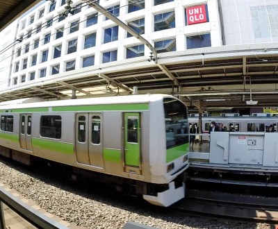Yamanote train line in Tokyo