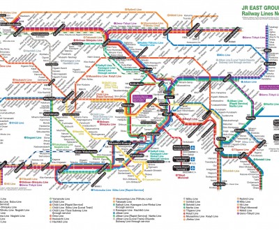 Tokyo Jr Train Map