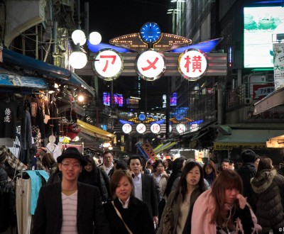 Ameyoko (Ueno), Night view of the street market