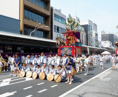 Gion Matsuri in Kyoto, Float parade