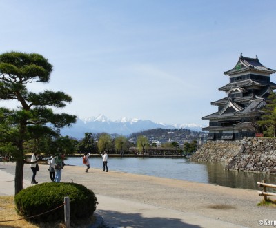 Matsumoto, View on the Japanese Alps and the Castle