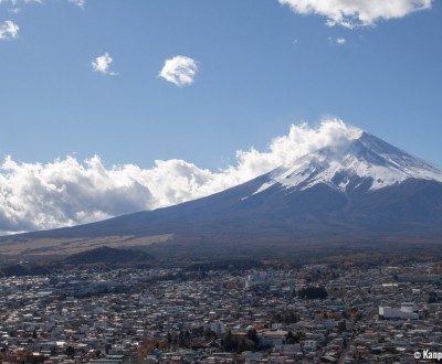 Fujiyoshida, View on Mount Fuji