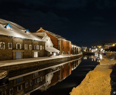 Otaru, Canal at night