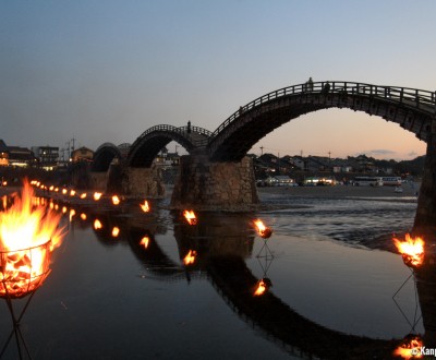 Iwakuni, Kintai-kyo Bridge at night