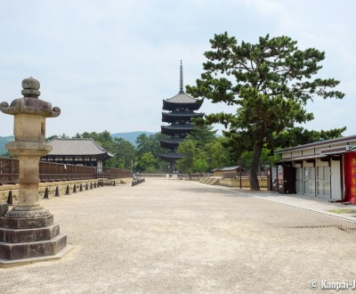 Kofuku-ji, Nara during Coronavirus Outbreak in June 2020