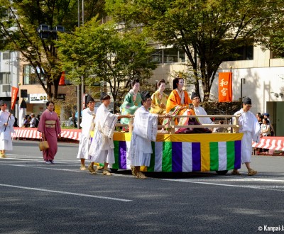 Jidai Matsuri (Kyoto), Float of Princess Kazu (Kazunomiya, 1846 - 1877), Edo period 