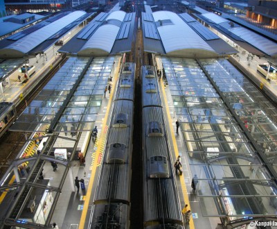 Station City (Osaka), View on the railways