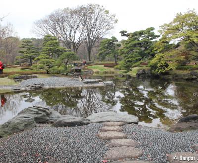 Kokyo Higashi Gyoen (Tokyo), Pond and stone lantern in Ninomaru Garden