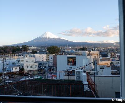 Mount Fuji and Fuji City viewed from 14 Guest House Mt.Fuji inn