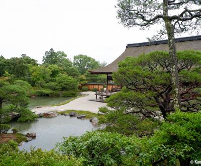 Ninna-ji (Kyoto), View on Hokutei garden and Goten residence