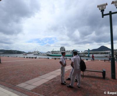 Sailors in the port of Sasebo (Nagasaki)