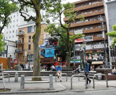 America Mura (Osaka), View on Sankaku Koen