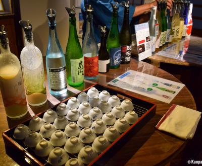 Imayotsukasa Sake Brewery (Niigata), Various sake for tasting