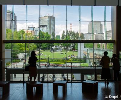 Tokyo Midtown (Akasaka), View on Midtown Garden and artwork Fragment n°5 by Florian Claar 