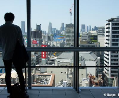 Shibuya Hikarie, View on Tokyo and the surrounding buildings