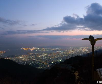 Mount Rokko (Kobe), Night panorama on Kobe port