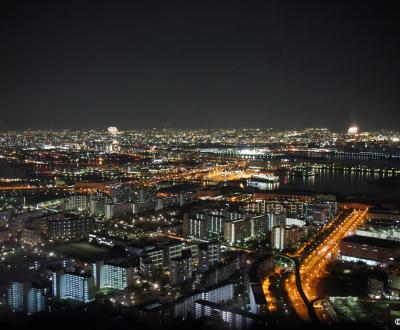 Cosmo Tower (Osaka), Night view on the city from Sakishima Building Observatory