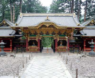 Taiyuin (Nikko), Rear view of the Yashamon Gate