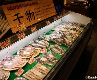 Kuroshio Market in Marina City (Wakayama), Fish ready to cook
