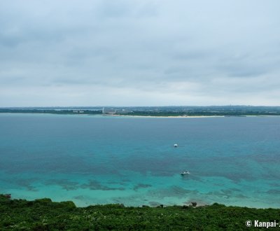 Ryugu Castle Observatory (Kurima-jima), View on Yonaha-Maehama Beach on Miyako-jima