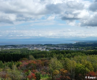 Abashiri (Hokkaido), View on the city from Mount Tento Observatory