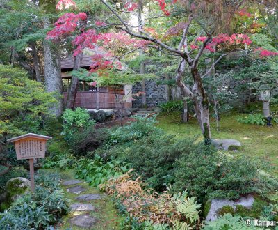 Gyokusen-en (Kanazawa), View on the Japanese garden in autumn