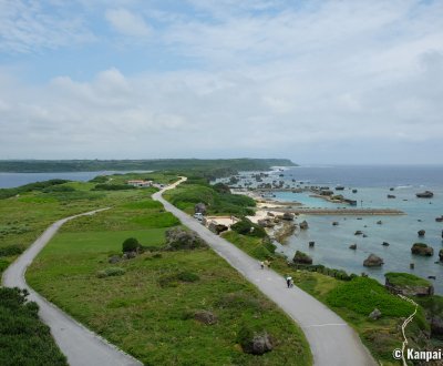 Higashi-Hennazaki Cape (Miyako-jima), Panorama on the stretch of land at the south-eastern end of the island