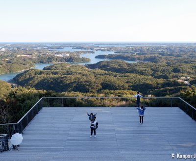 Yokoyama Observatory (Shima), Panoramic view on the islands of the Ago Bay