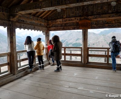 Yamadera, Viewing platform of Godaido Pavilion