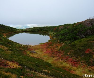 Daisetsuzan (Hokkaido), View on Mangetsu wetland in autumn