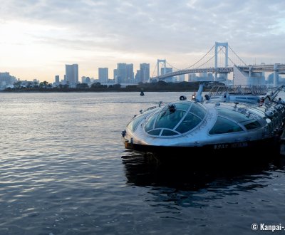 Hotaluna Cruise (Tokyo), The ship moored at Odaiba Seaside Park