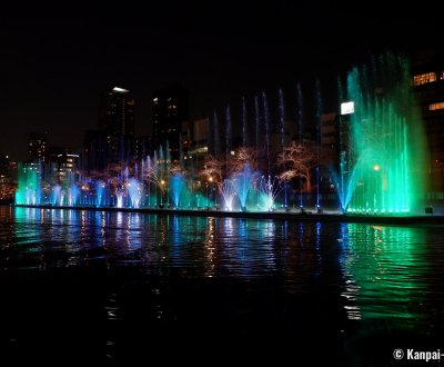 Osaka River Fantasy, Water and Light Fountain Show on the Okawa river