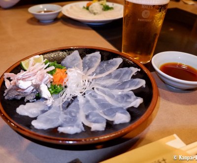 Guenpin Kagurazaka (Tokyo), Fugu sashimi plate