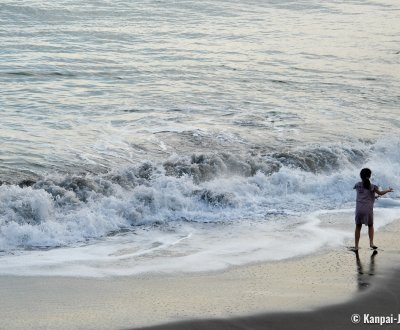 Kamakura (Kanagawa), A beach on the Pacific Ocean in Japan