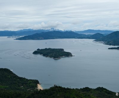 Mount Misen (Miyajima), View on the Seto Inland Sea from Shishi-Iwa Observatory