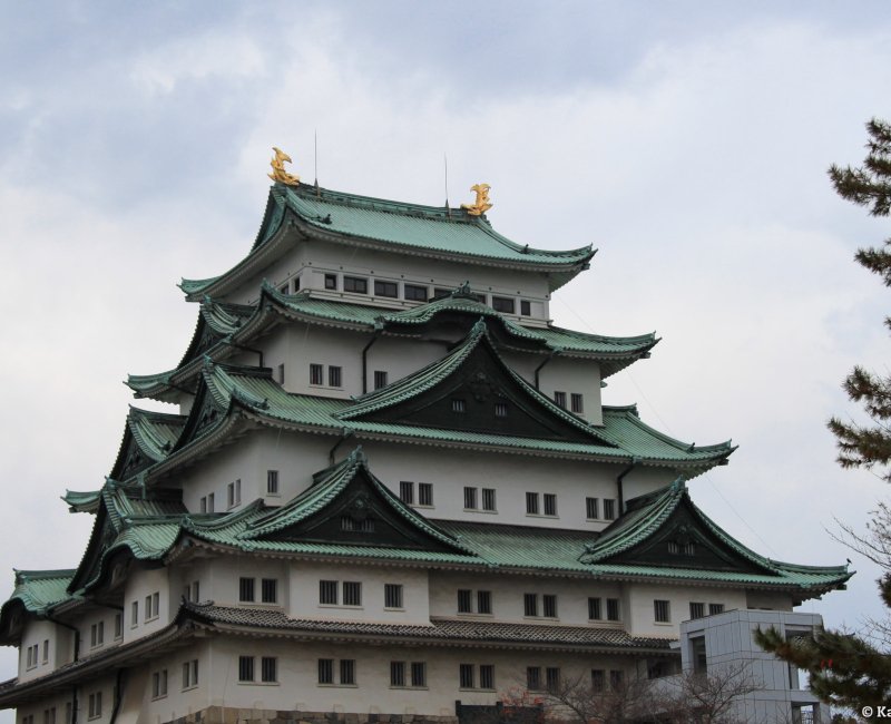 Nagoya Castle (Oda Nobunaga), The keep in autumn (before 2019) Nagoya Castle (Oda Nobunaga), The keep in autumn (before 2019)