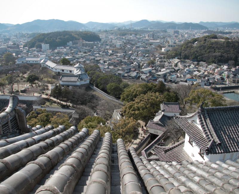 Himeji Castle, View from the keep 2 Himeji Castle, View from the keep 2