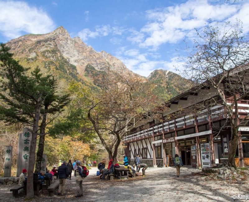 Kamikochi Valley in the Japanese Alps at the beginning of autumn