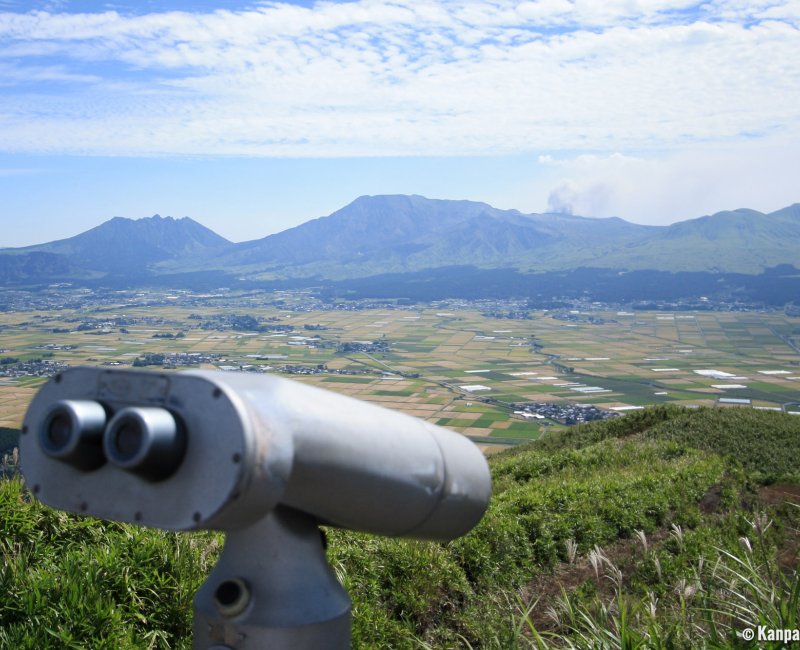 Mount Aso (Kyushu), View on the foot of the volcano Mount Aso (Kyushu), View on the foot of the volcano