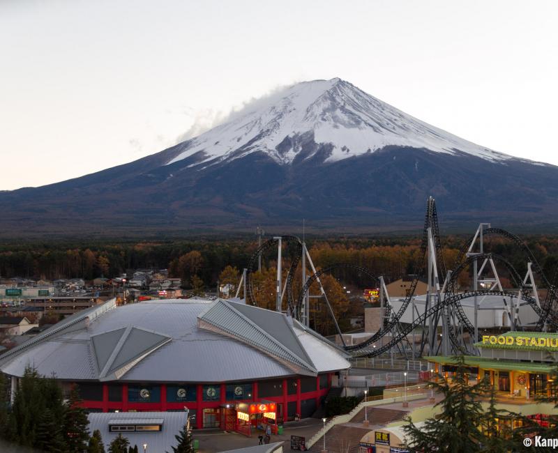 Fuji-Q Highland Amusement Park, View on Mount Fuji Fuji-Q Highland Amusement Park, View on Mount Fuji