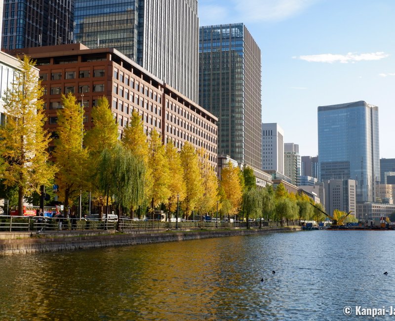 Marunouchi (Tokyo, Kanto), View on the Imperial castle moat Marunouchi (Tokyo, Kanto), View on the Imperial castle moat