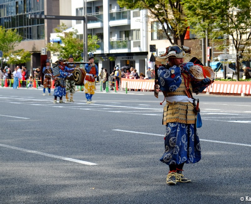 Jidai Matsuri (Kyoto), Musicians for Kusunoki Masashige’s Entrance into Kyoto, Nanbuko-cho period