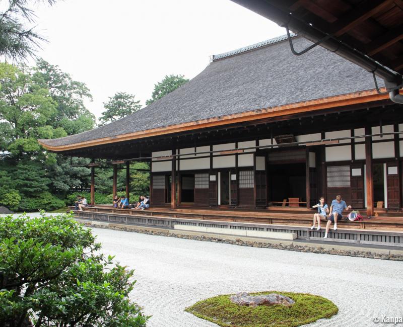 Kennin-ji (Kyoto), View on the dry garden and Hojo pavilion