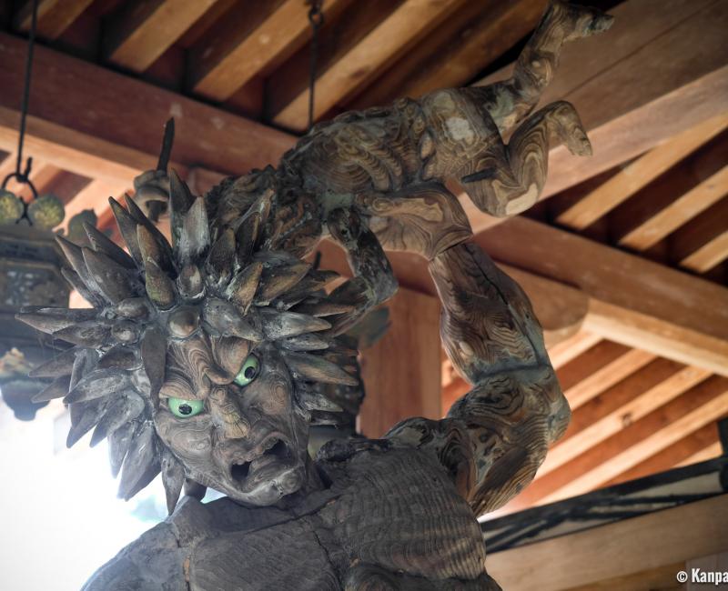 Mitaki-dera (Hiroshima), Kongo-rikishi wooden statue (nyo deity) Mitaki-dera (Hiroshima), Kongo-rikishi wooden statue (nyo deity)