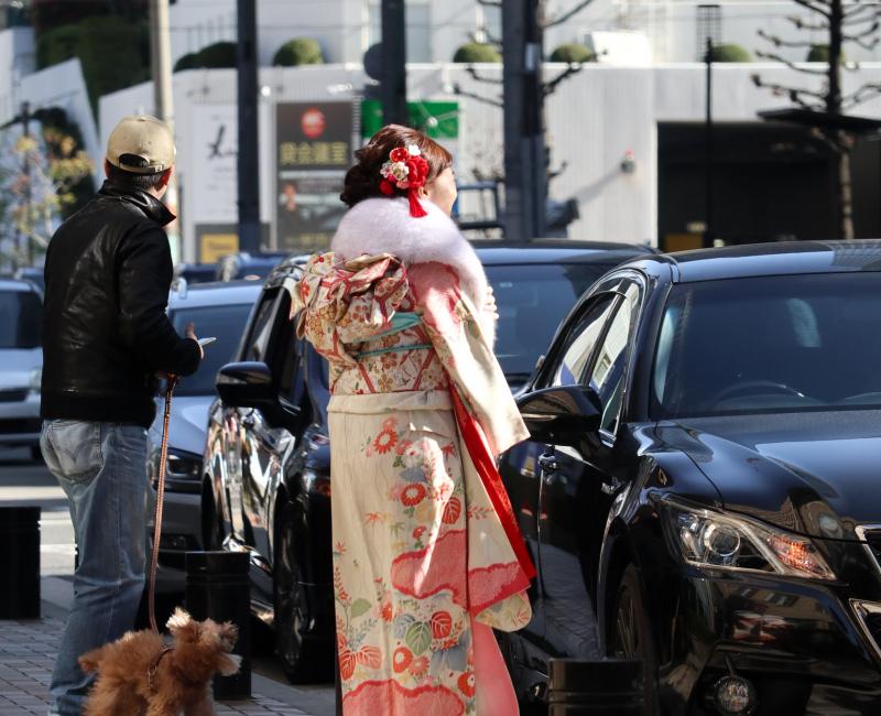 Young Japanese women wearing furisode kimono for Seijin no Hi 5