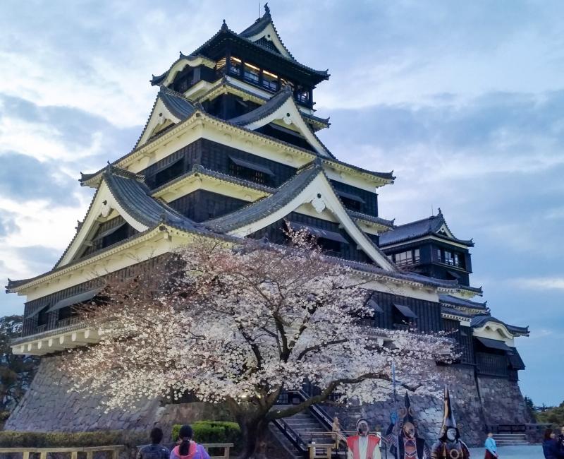 Kumamoto Castle, Main keep in spring 2016 Kumamoto Castle, Main keep in spring 2016